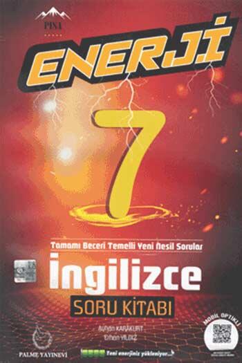 Palme Yayınları 7. Sınıf İngilizce Enerji Soru Kitabı