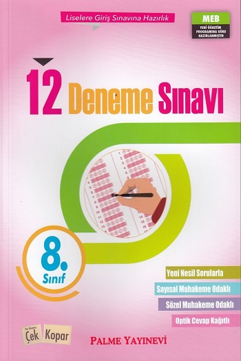 Palme Yayınları 8. Sınıf 12 Deneme Sınavı