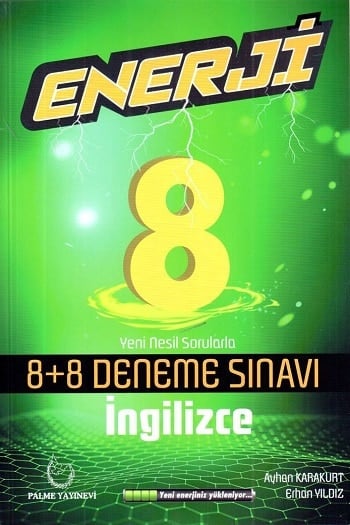 Palme Yayınları 8. Sınıf İngilizce Enerji 8+8 Deneme Sınavı