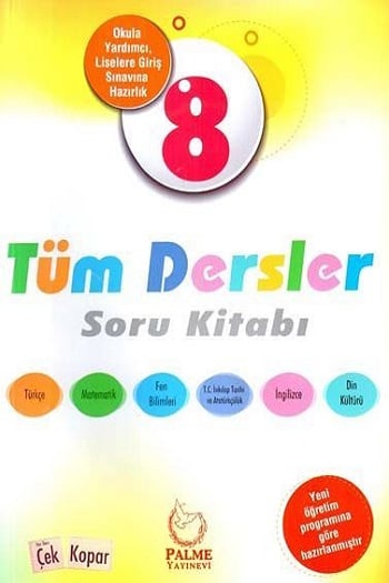 Palme Yayınları 8. Sınıf Tüm Dersler Soru Kitabı