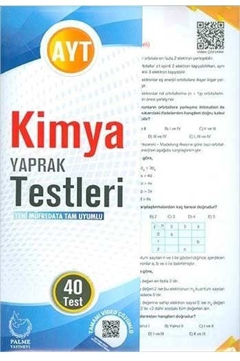 Palme Yayınları AYT Kimya Yaprak Testleri