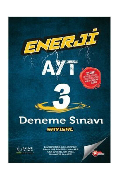 Palme Yayınları Enerji 2023 AYT Sayısal 3 Deneme Özel Baskı
