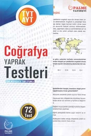 Palme Yayınları TYT AYT Coğrafya Yaprak Testleri