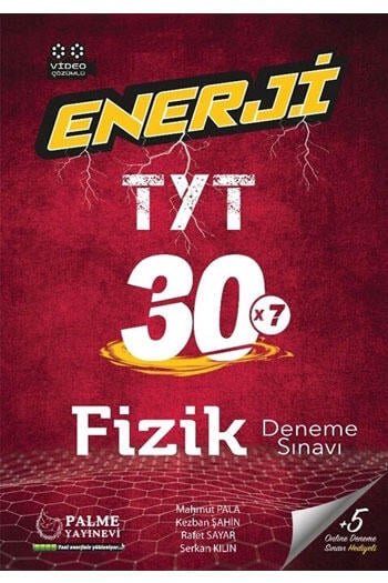 Palme Yayınları TYT Fizik Enerji 30 Deneme Sınavı