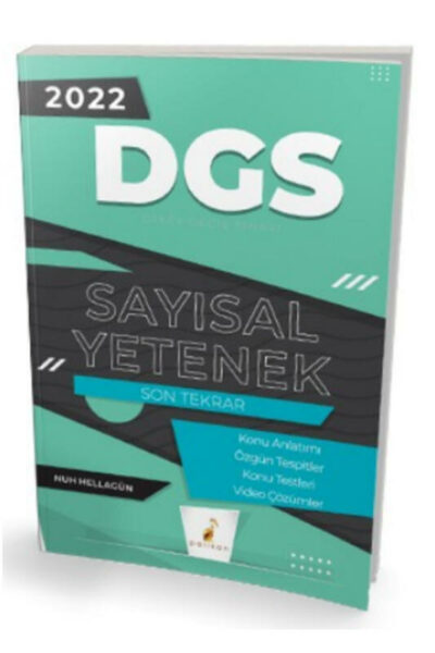 Pelikan Yayıncılık 2022 DGS Sayısal Yetenek Son Tekrar Konu Anlatımı