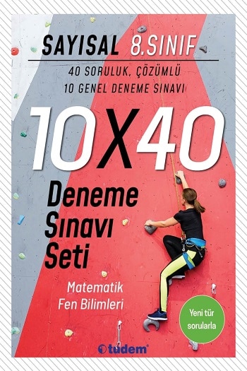 Tudem Yayınları 8. Sınıf Sayısal 10x40 Deneme Sınavı