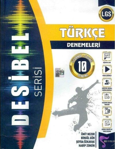Ses Yayınları 8. Sınıf LGS Türkçe Desibel Serisi 10 Deneme