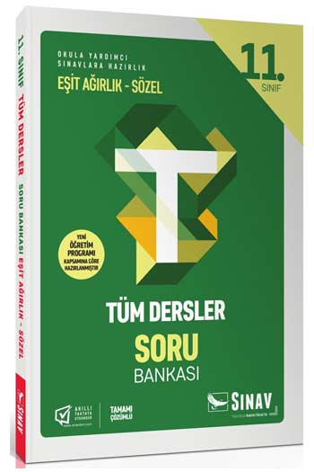 Sınav Yayınları 11. Sınıf Tüm Dersler Eşit Ağırlık Sözel Soru Bankası