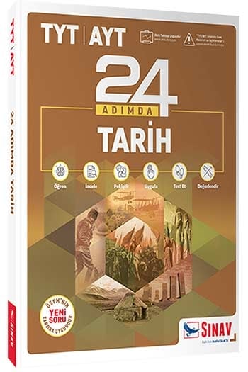 Sınav Yayınları TYT AYT Tarih 24 Adımda Konu Anlatımlı Soru Bankası