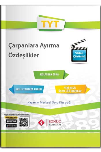 Sonuç Yayınları TYT Çarpanlara Ayırma Diziler