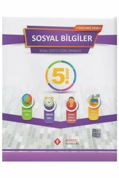 Sonuç Yayınları 5. Sınıf Sosyal Bilgiler Kazanım Merkezli Soru Bankası Seti