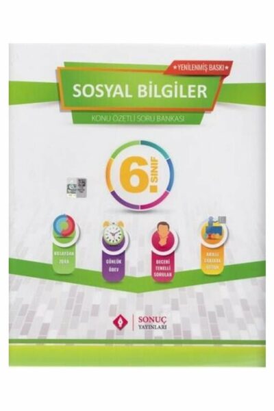 Sonuç Yayınları 6. Sınıf Sosyal Bilgiler Kazanım Merkezli Soru Bankası Seti