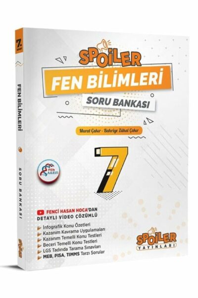 Spoiler Yayınları 7. Sınıf Fen Bilimleri Spoiler Soru Bankası