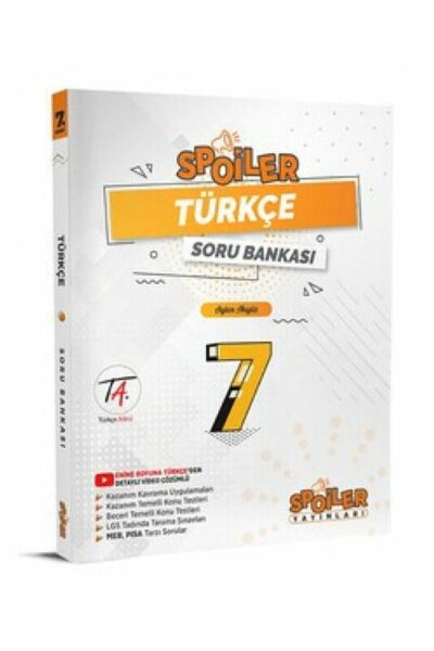 Spoiler Yayınları 7. Sınıf Türkçe Spoiler Soru Bankası