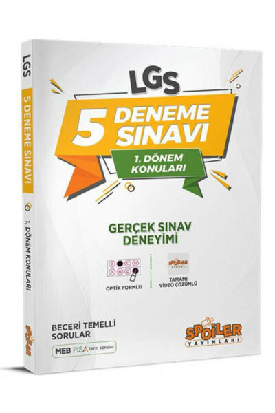 Spoiler Yayınları 8. Sınıf LGS 1. Dönem 5 li Deneme