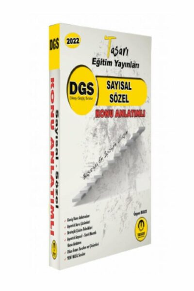 Tasarı Yayınları 2022 DGS Matematik Türkçe Konu Anlatımı Tek Kitap