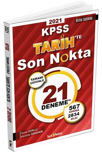Tercih Akademi Yayınları 2021 KPSS Tarihte Son Nokta Çözümlü 21 Deneme
