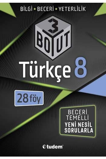 Tudem Yayınları 8. Sınıf Türkçe 3 Boyut 28'li Föy