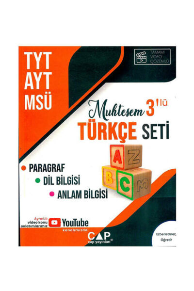 Çap Yayınları TYT AYT MSÜ Muhteşem 3 lü Türkçe Seti