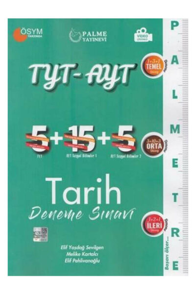 Palme Yayınları TYT AYT Tarih Deneme Sınavı