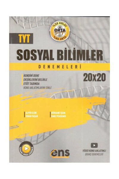 ENS Yayıncılık TYT Sosyal Bilimler 20 x 20 Deneme