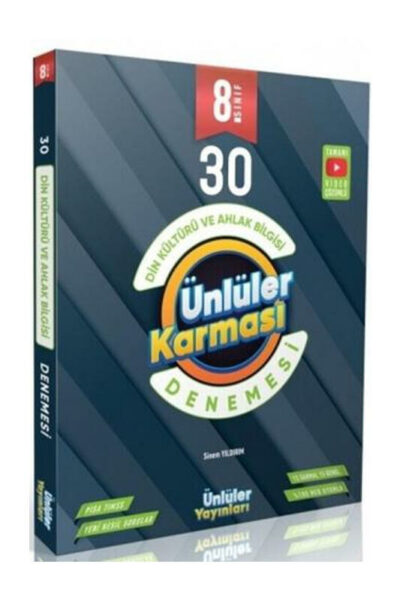 Ünlüler Karması 8. Sınıf Din Kültürü ve Ahlak Bilgisi 30 Branş Deneme