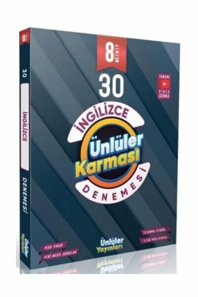 Ünlüler Karması 8. Sınıf İngilizce 30 Deneme