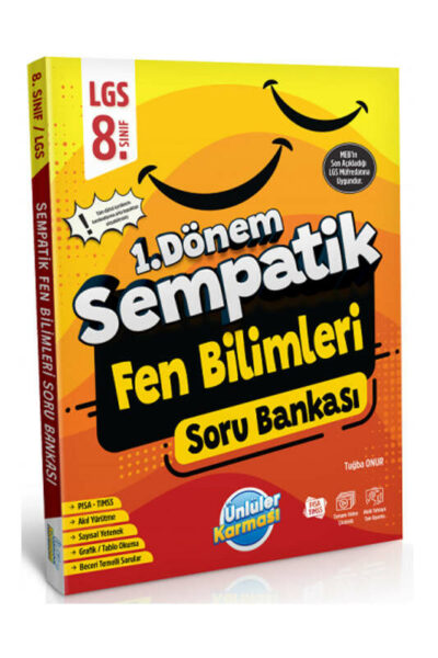 Ünlüler Karması 8. Sınıf LGS Fen Bilimleri 1. Dönem Sempatik Soru Bankası