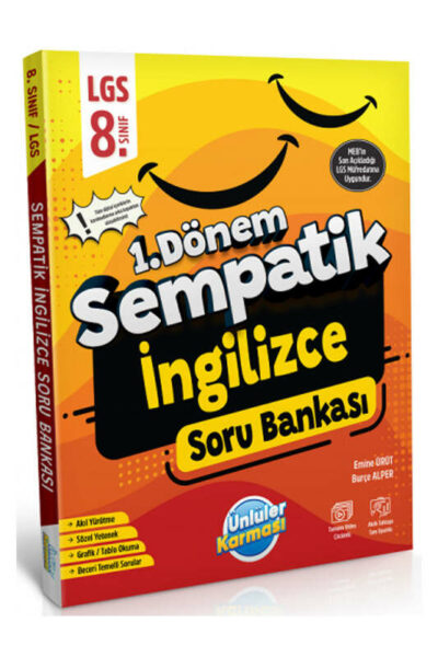 Ünlüler Karması 8. Sınıf LGS İngilizce 1. Dönem Sempatik Soru Bankası