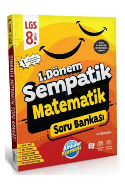 Ünlüler Karması 8. Sınıf LGS Matematik 1. Dönem Sempatik Soru Bankası