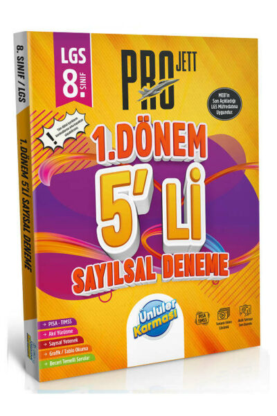 Ünlüler Karması 8. Sınıf LGS Sayısal 1. Dönem Pro JETT 5 li Deneme