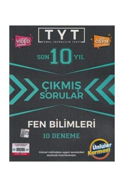 Ünlüler Yayınları TYT Fen Bilimleri Karması Tıpkı Basım 10 Deneme