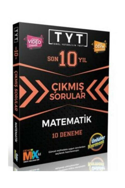 Ünlüler Yayınları TYT Matematik Son 10 Yıl Çıkmış Sorular 10 Deneme