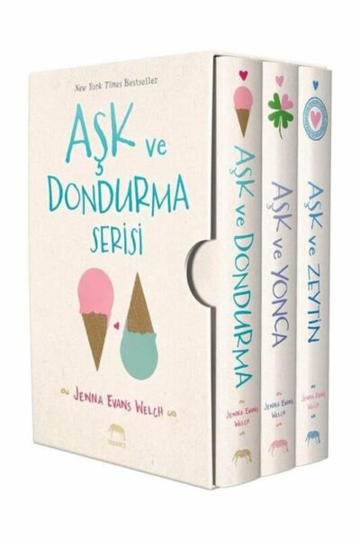 Yabancı Yayınları Aşk ve Dondurma Serisi Kutulu Seti 3 Kitap Takım
