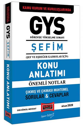 Yargı Yayınları GYS Kamu Kurum ve Kuruluşlarında ŞEFİM Konu Anlatımı