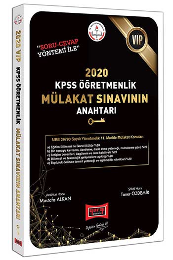 Yargı Yayınları 2020 VİP KPSS Öğretmenlik Mülakat Sınavının Anahtarı