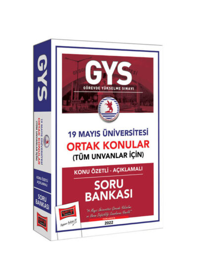 Yargı Yayınları 19 Mayıs Üniversitesi GYS Konu Özetli Açıklamalı Soru Bankası