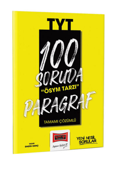 Yargı Yayınları 2023 100 Soruda ÖSYM Tarzı TYT Paragraf Tamamı Çözümlü Soru Bankası