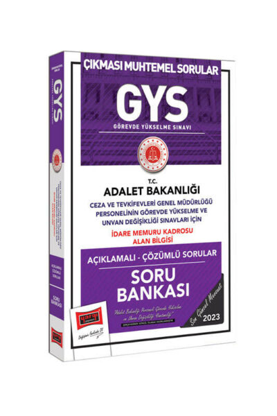 Yargı Yayınları 2023 Adalet Bakanlığı Ceza ve Tevkifevleri Genel Müdürlüğü İdare Memuru Kadrosu Alan Bilgisi İçin Açıklamalı Soru Bankası