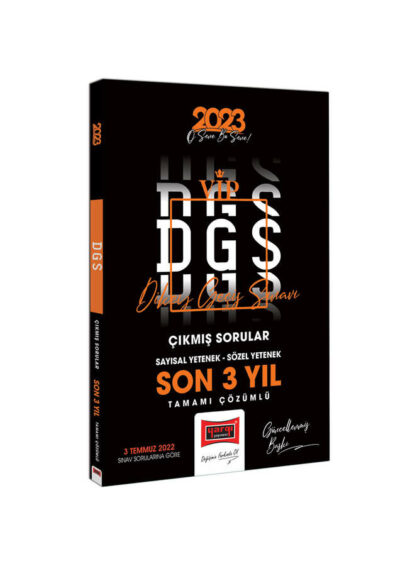 Yargı Yayınları 2023 DGS Son 3 Yıl Tamamı Çözümlü Çıkmış Sınav Soruları