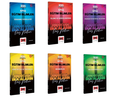 Yargı Yayınları 2023 KPSS Eğitim Bilimleri Anahtar Hocaların Ders Notları Seti (6 Kitap)