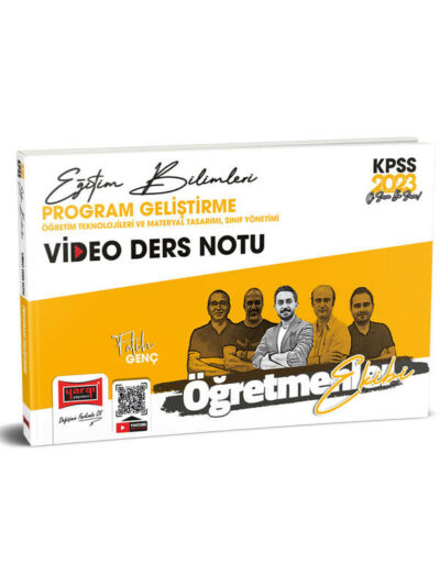 Yargı Yayınları 2023 KPSS Eğitim Bilimleri Öğretmenler Ekibi Program Geliştirme - Öğretim Teknolojileri ve Materyal Tasarımı - Sınıf Yönetimi Video Ders Notları