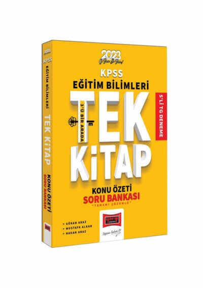 Yargı Yayınları 2023 KPSS Eğitim Bilimleri Tüm Dersler Tek Kitap Konu Özeti ve Tamamı Çözümlü Soru Bankası