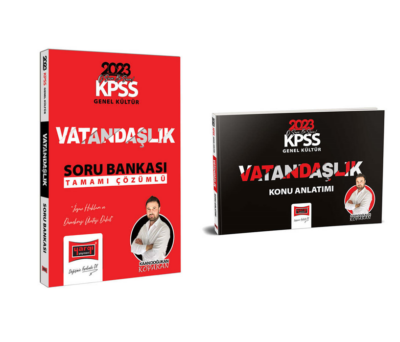Yargı Yayınları 2023 KPSS Genel Kültür Vatandaşlık Konu ve Soru Bankası Seti (Kaan Doğukan Koparan)