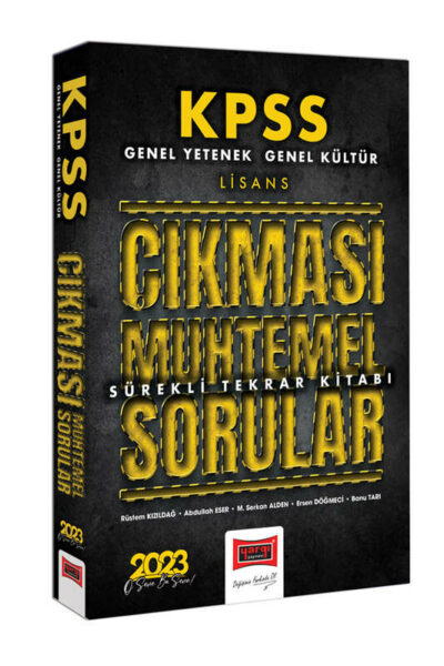 Yargı Yayınları 2023 KPSS GK-GY Çıkması Muhtemel Sorular Sürekli Tekrar Kitabı