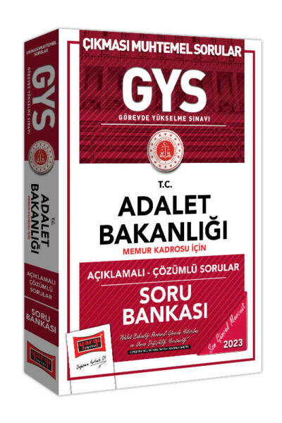 Yargı Yayınları 2023 Adalet Bakanlığı GYS Memur Kadrosu İçin Açıklamalı Çözümlü Soru Bankası