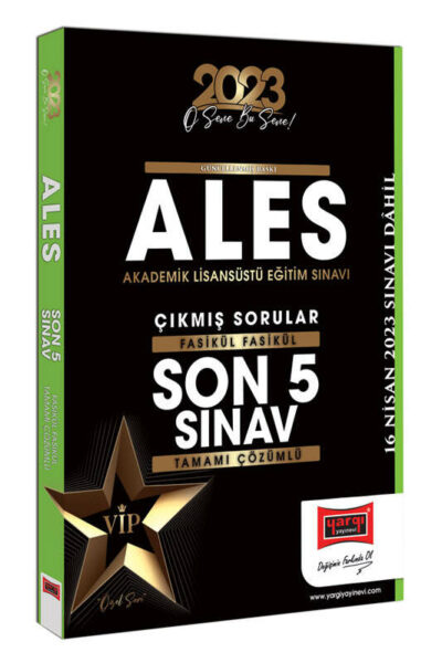 Yargı Yayınları 2023 ALES Fasikül Fasikül Tamamı Çözümlü Son 5 Sınav Çıkmış Sorular
