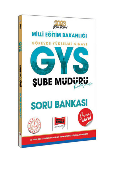 Yargı Yayınları 2023 MEB GYS Şube Müdürlüğü Kadrosu İçin Deneme İlaveli Soru Bankası