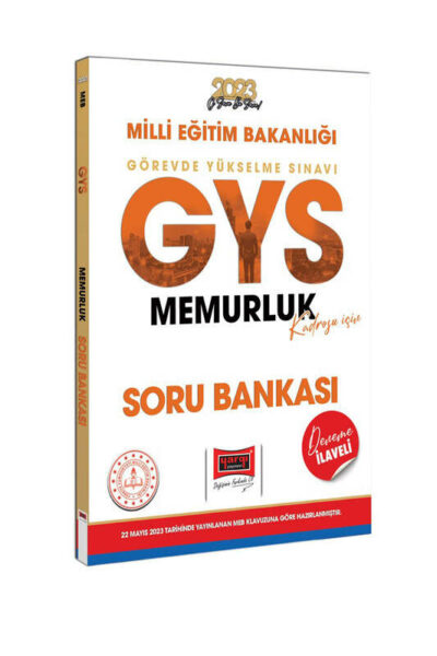 Yargı Yayınları 2023 MEB GYS Memurluk Kadrosu İçin Deneme İlaveli Soru Bankası