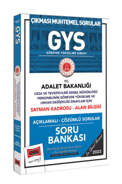 Yargı Yayınları 2023 Adalet Bakanlığı GYS Ceza ve Tevkifevleri Genel Müdürlüğü Sayman Kadrosu İçin Alan Bilgisi Açıklamalı Çözümlü Sorular